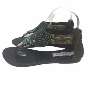 Steve Madden Embroidered Flip flop Sandals 7.5